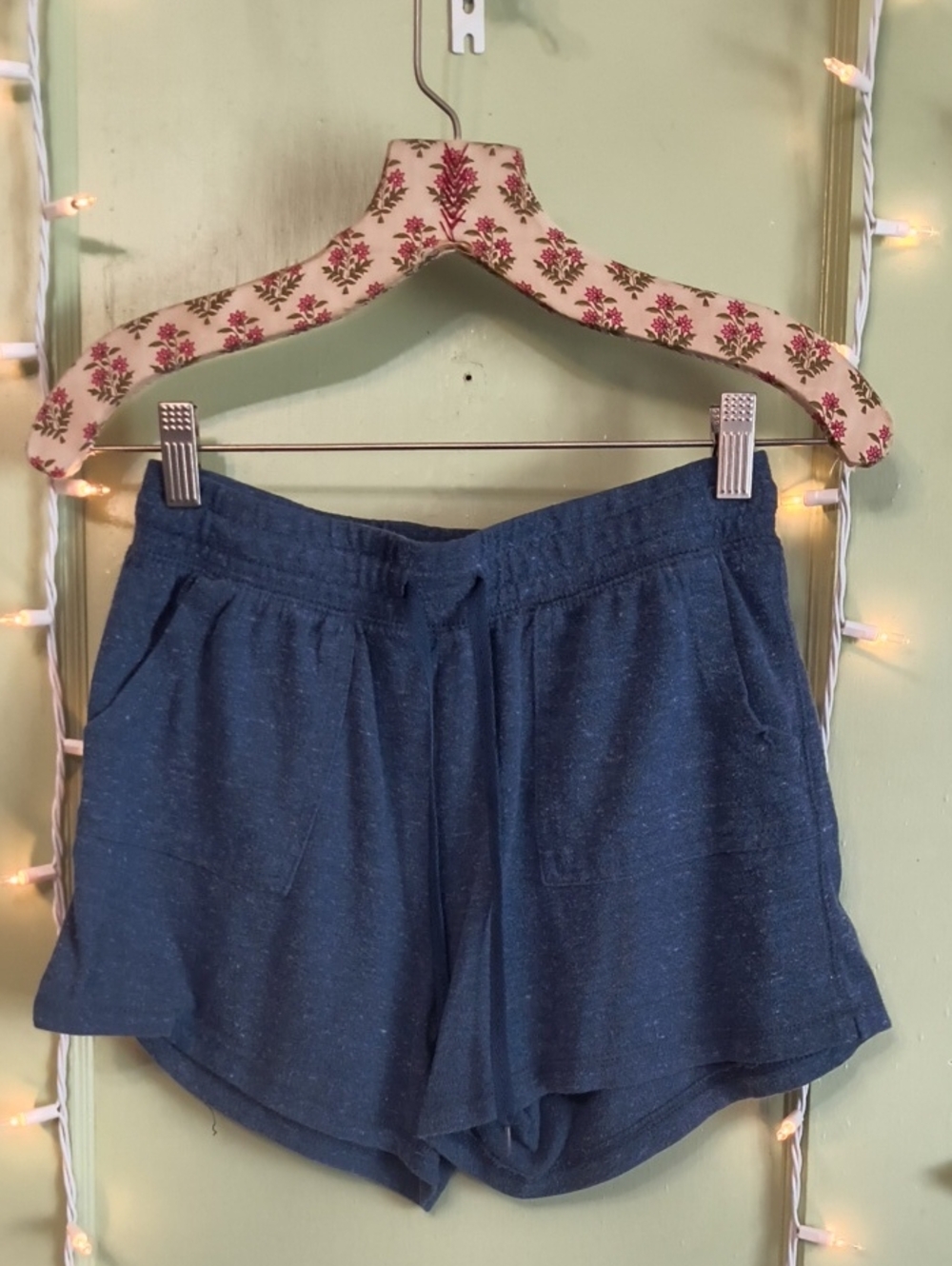Women's Athletic Works Heather Blue Lounge Casual Gym Short S